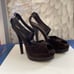 Heels Fendi T Strap Lisa Authentic Tribute stilettos suede black