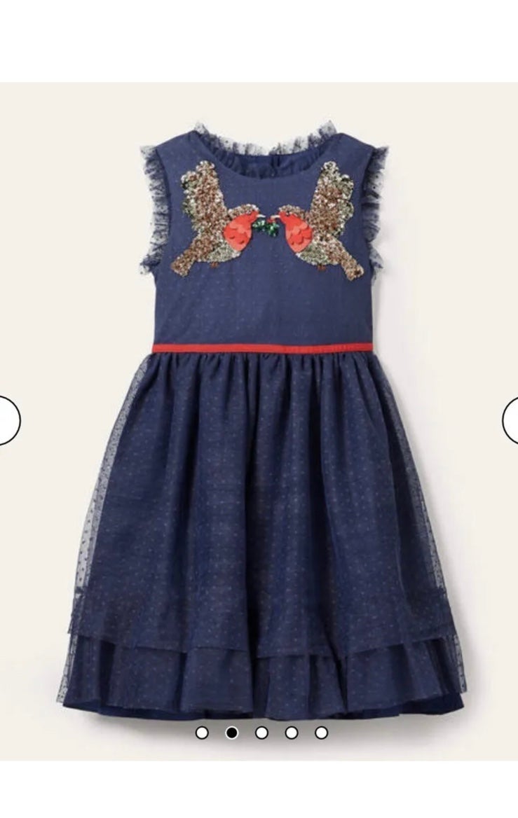 Mini Boden Embellished party tulle dress