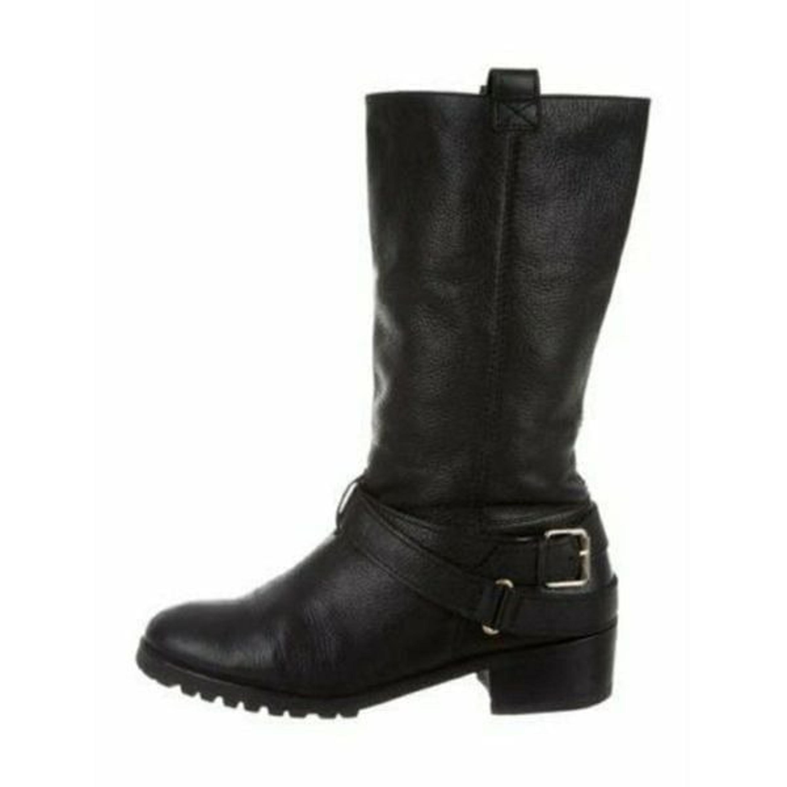 DVF Diane von Furstenberg Safari Moto Mid-Calf Boots Sz 10