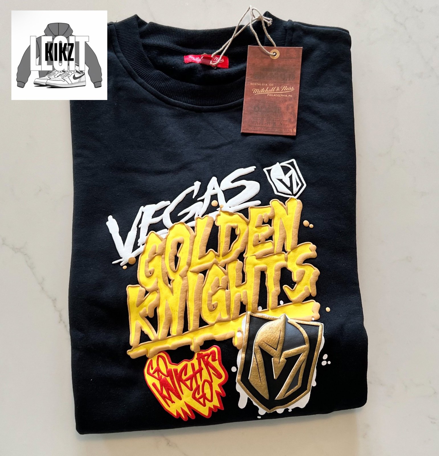 Women’s L - Mitchell and Ness Las Vegas Golden Knights Sweatshirt - New w Tags