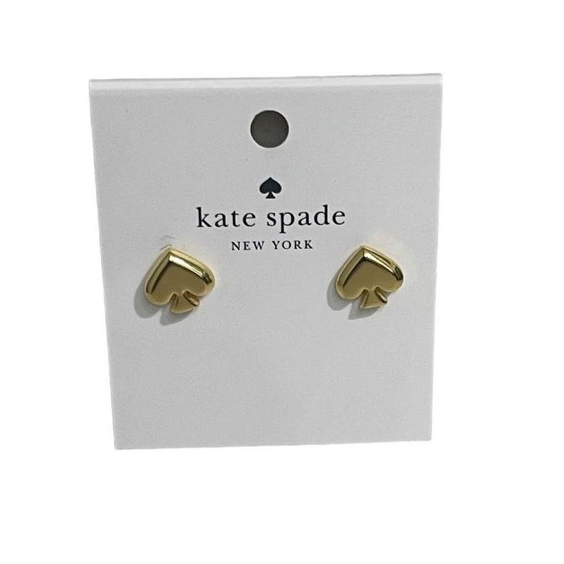 Kate Spade Everyday Spade Metal Studs gold color New