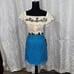 SHERRI HILL western of the shoulder crochet sequence skirt two piece set size 0