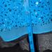 SHERRI HILL western of the shoulder crochet sequence skirt two piece set size 0
