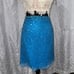 SHERRI HILL western of the shoulder crochet sequence skirt two piece set size 0