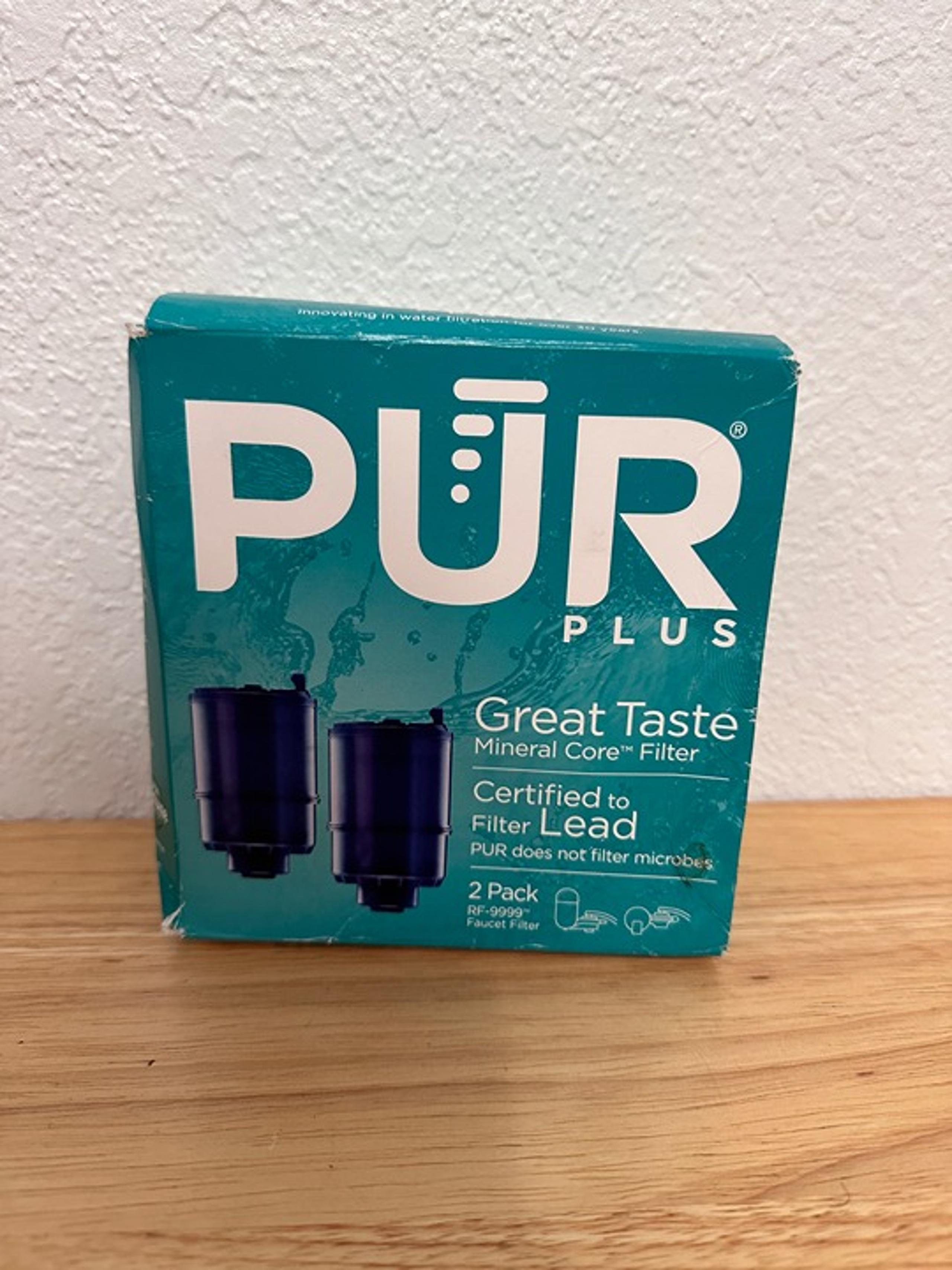 PUR PLUS RF-9999 Mineral Core Faucet Mount Water Filter Replacement 2 Pack