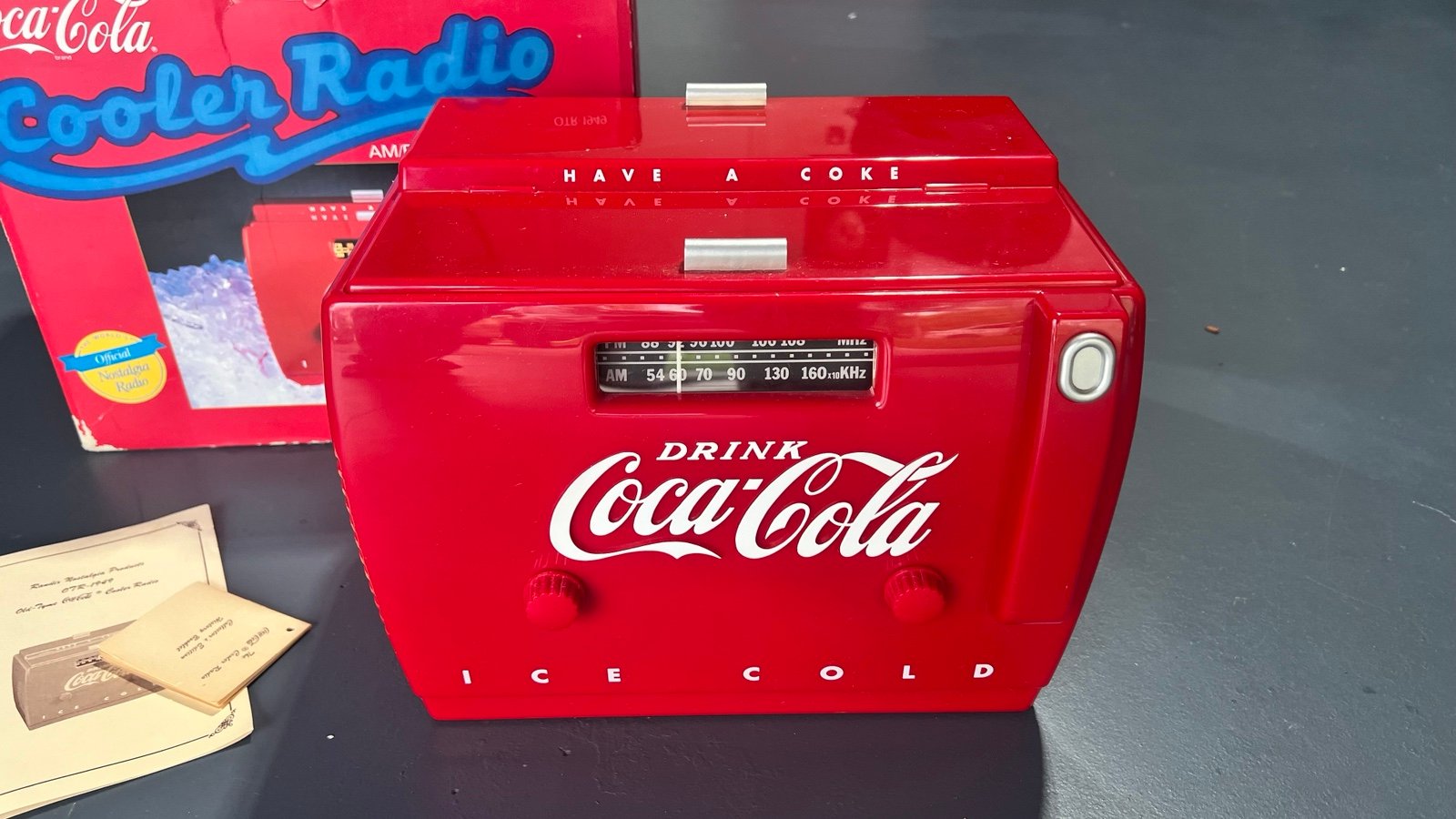 Coca Cola Old Tyme Cassette Cooler Radio