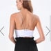 BEBE Grommet Bare Shoulder Halter Top