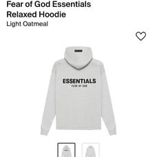 Essentials Fear Of God Hoodie relaxed size Small