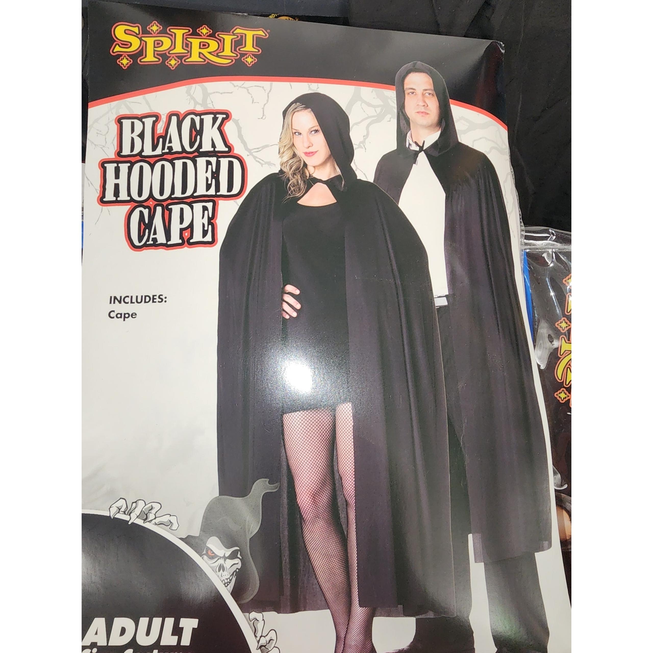 Black Hooded Cape