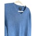 Club Room Sweater Mens Large 100% Cashmere V Neck Blue Preppy Bus Casual Large L