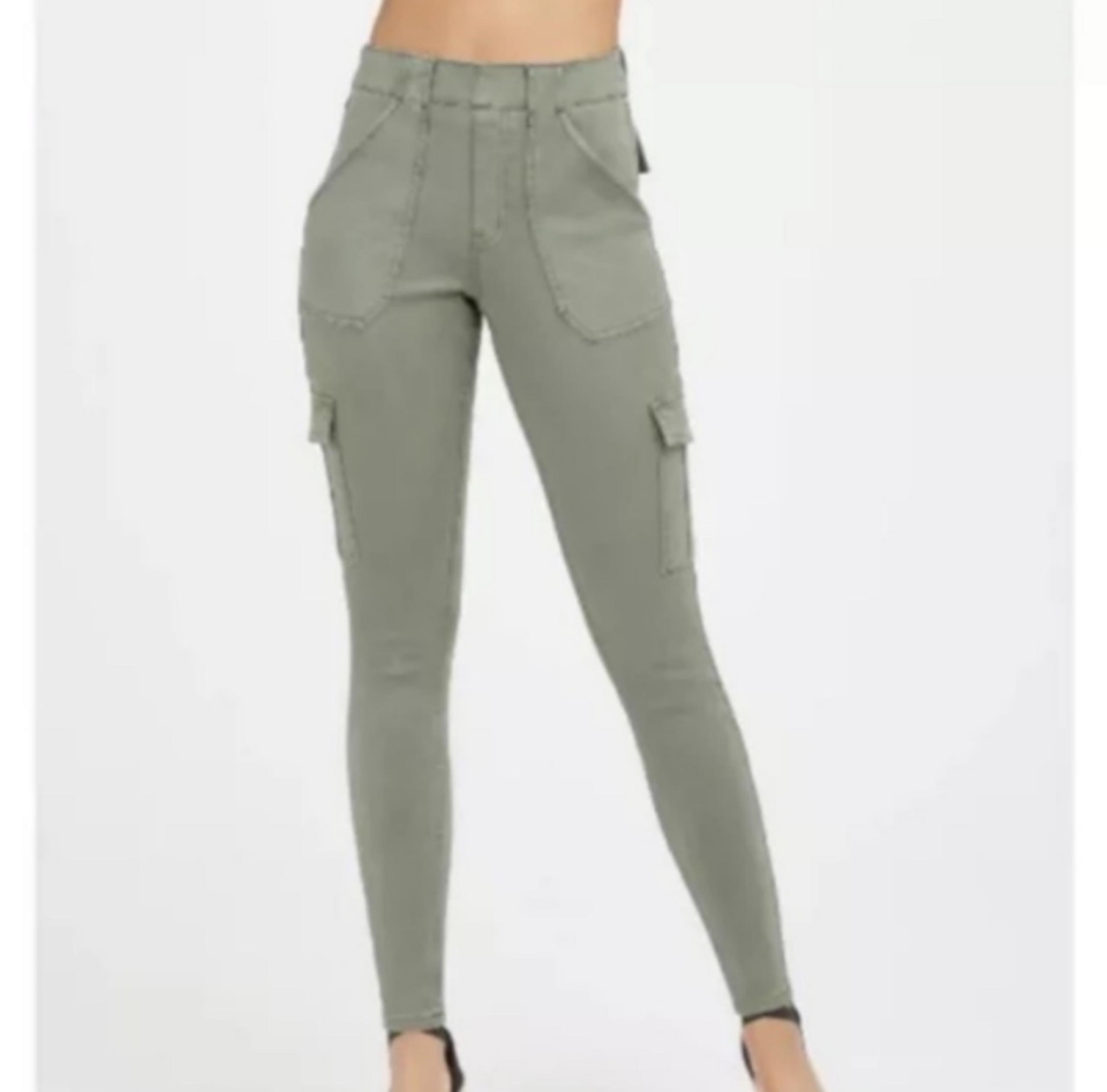 Spanx Stretch Twill Ankle Cargo Pants Women's Plus Size 3X