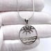 .925 Sterling Silver Evil Eye, Sun & Water Necklace
