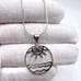 .925 Sterling Silver Evil Eye, Sun & Water Necklace