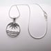 .925 Sterling Silver Evil Eye, Sun & Water Necklace