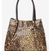 Cavalli Class Cinque Ruched Shopper Bag Leopard Print