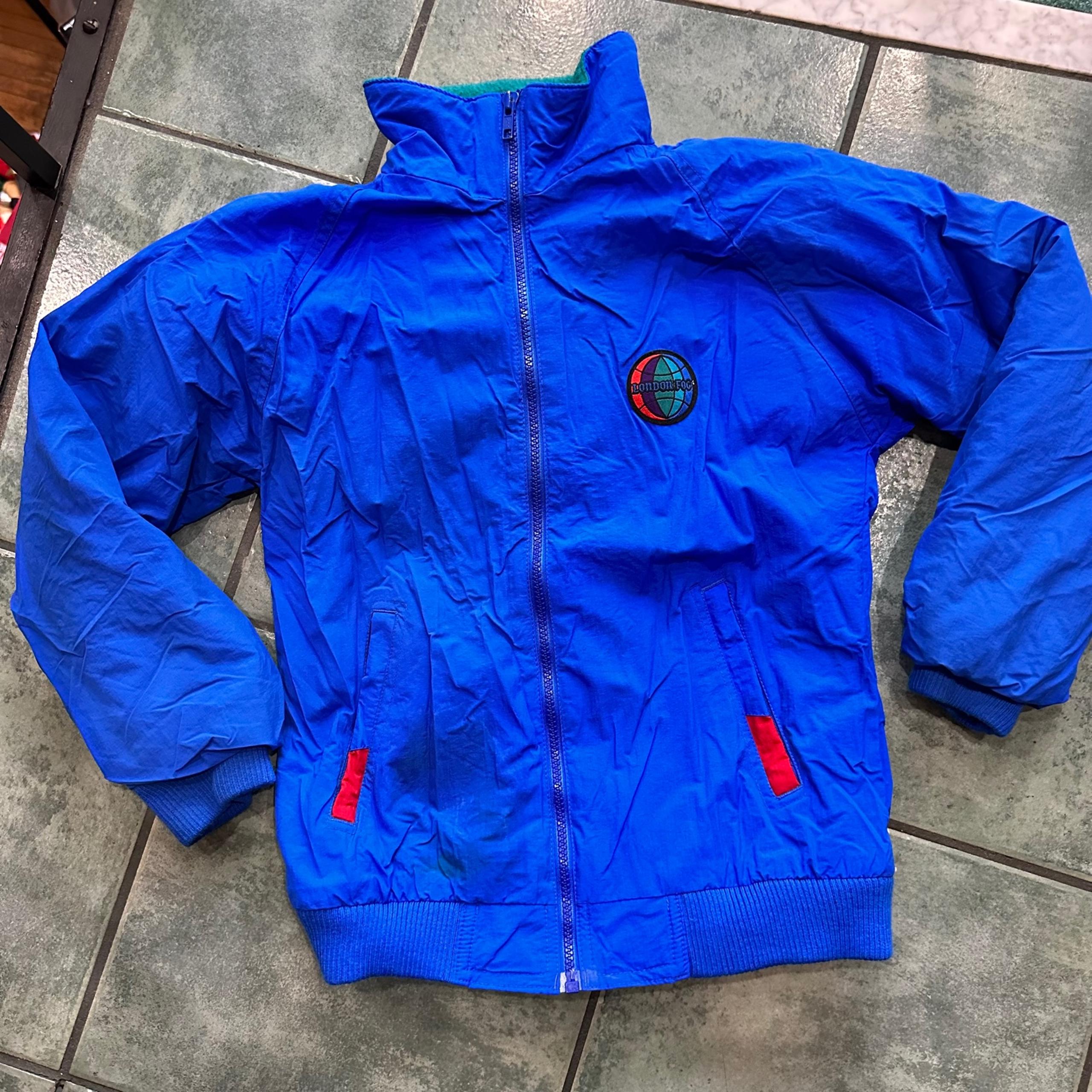 VTG 80s Retro Blue Kids London Fog Jacket Coat  Good condition  Size youth 14 bo