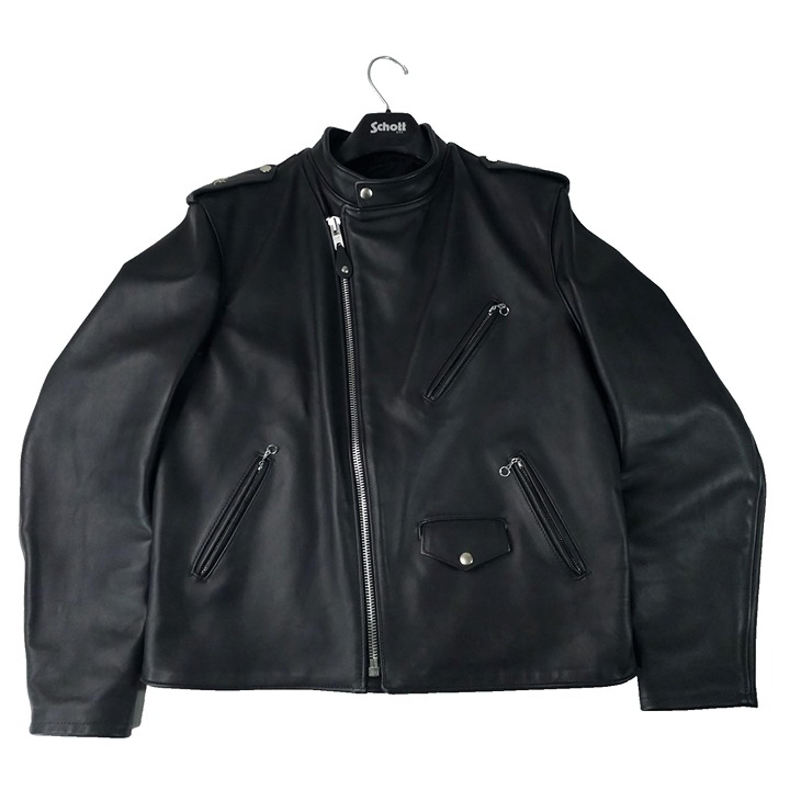 Schott Leather Motorcycle Jacket Mens 46 Cafecto Steerhide Hybrid Cafe Racer