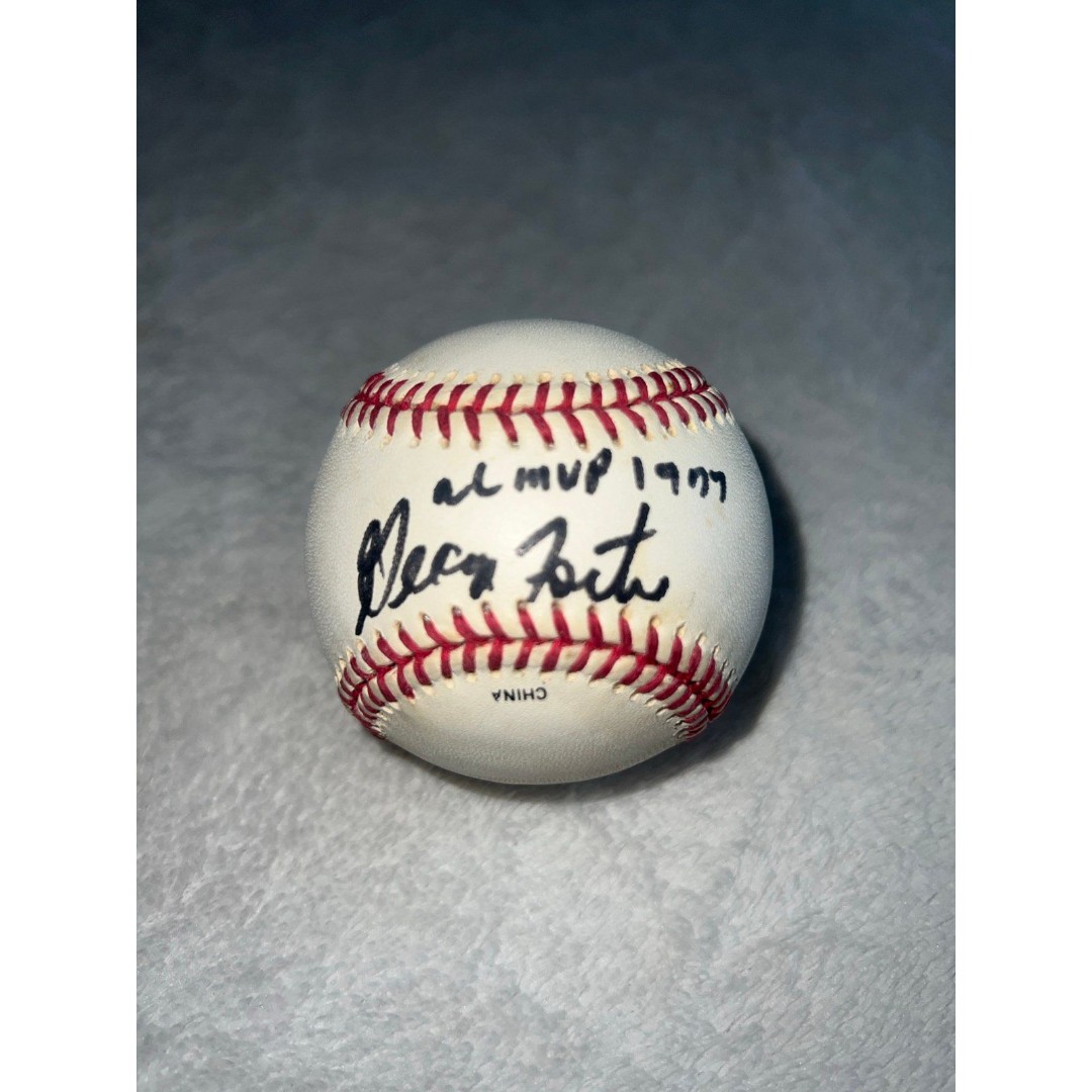 George Foster nl mvp signed baseball 1977