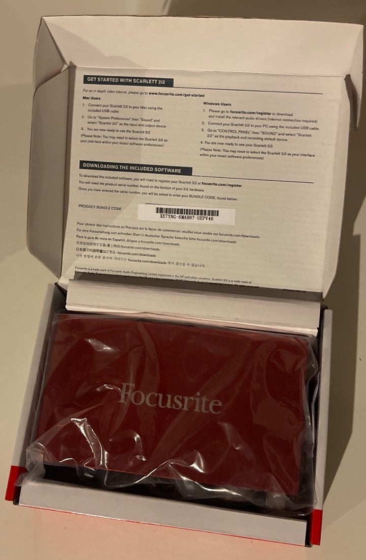 focusrite scarlett 2i2 - New / Original Packaging