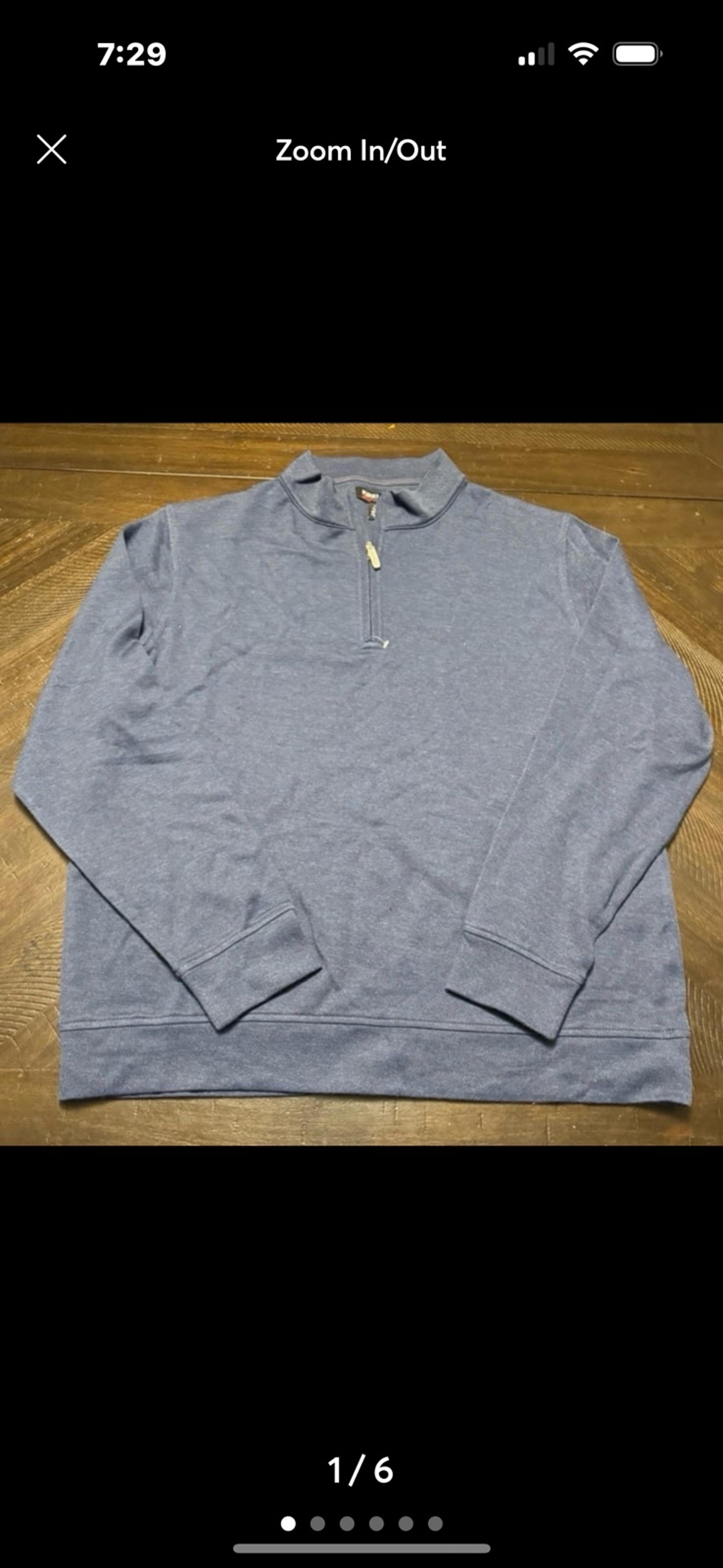 Kirkland signature 1/4 zip sweater sweatshirt Large