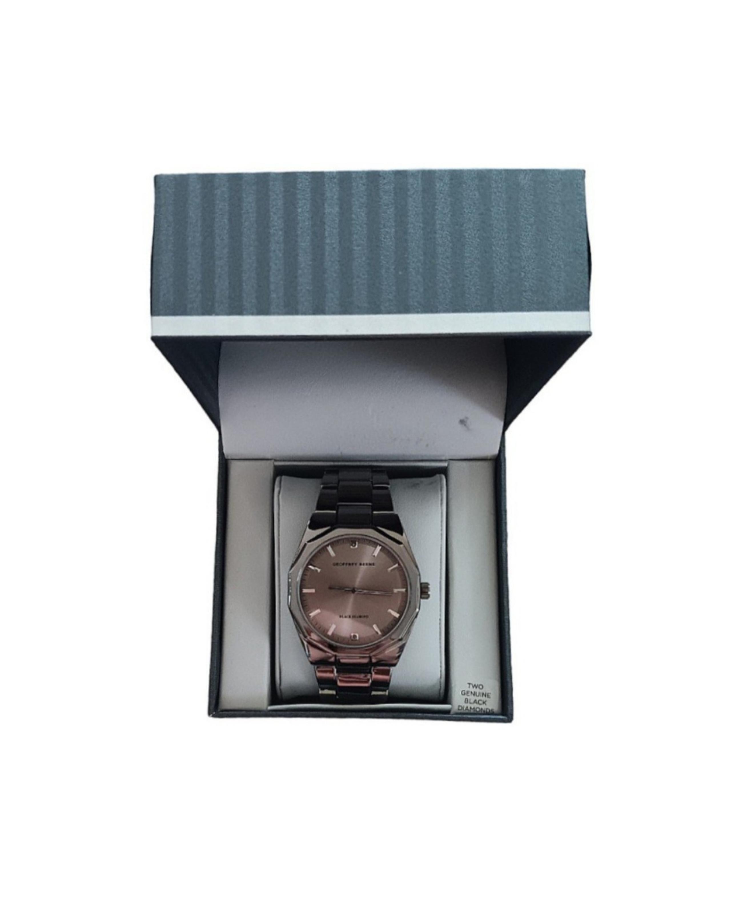 Geoffrey beene mens diamond watch