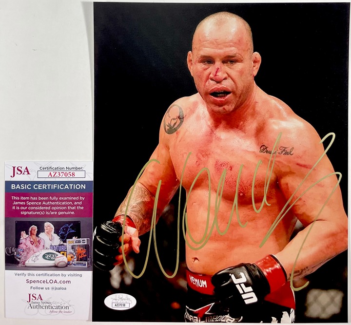 UFC HOF Wanderlei Silva Signed 8x10 Photo B Autograph MMA JSA COA
