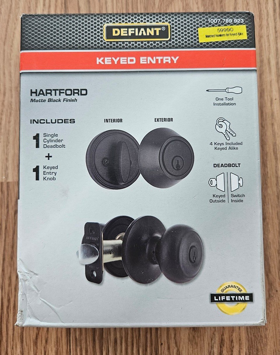 6 NEW MATTE BLACK DOOR HANDLES