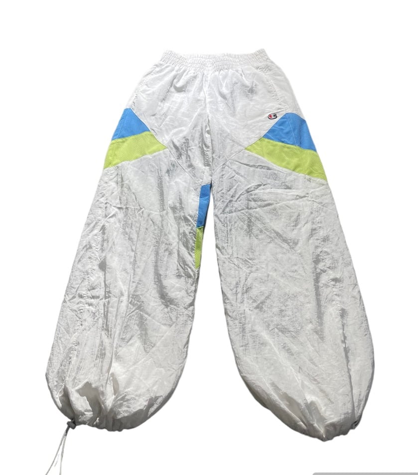 Champion Pants Men X-small White Tapered Jogger Track Windbreaker Lightweight
