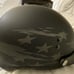 VCAN Cruiser Solid Flat Black Half Face Motorcycle Helmet with Drop-Down Sun Vis