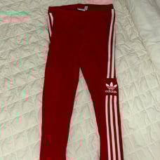 Red adidas leggings size small used once in great condition