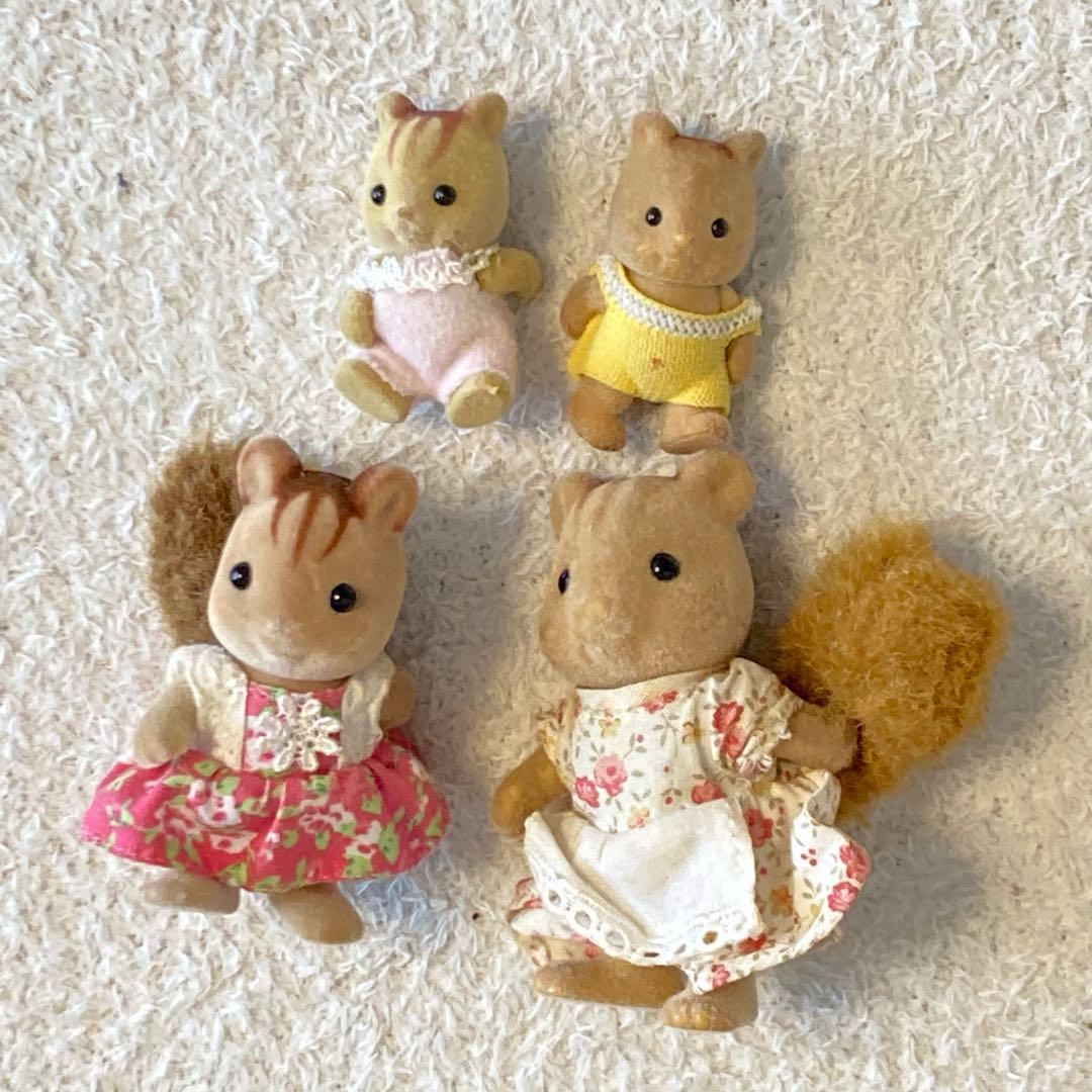 Sylvanian Families discontinued item, early/first generation, squirrel family.