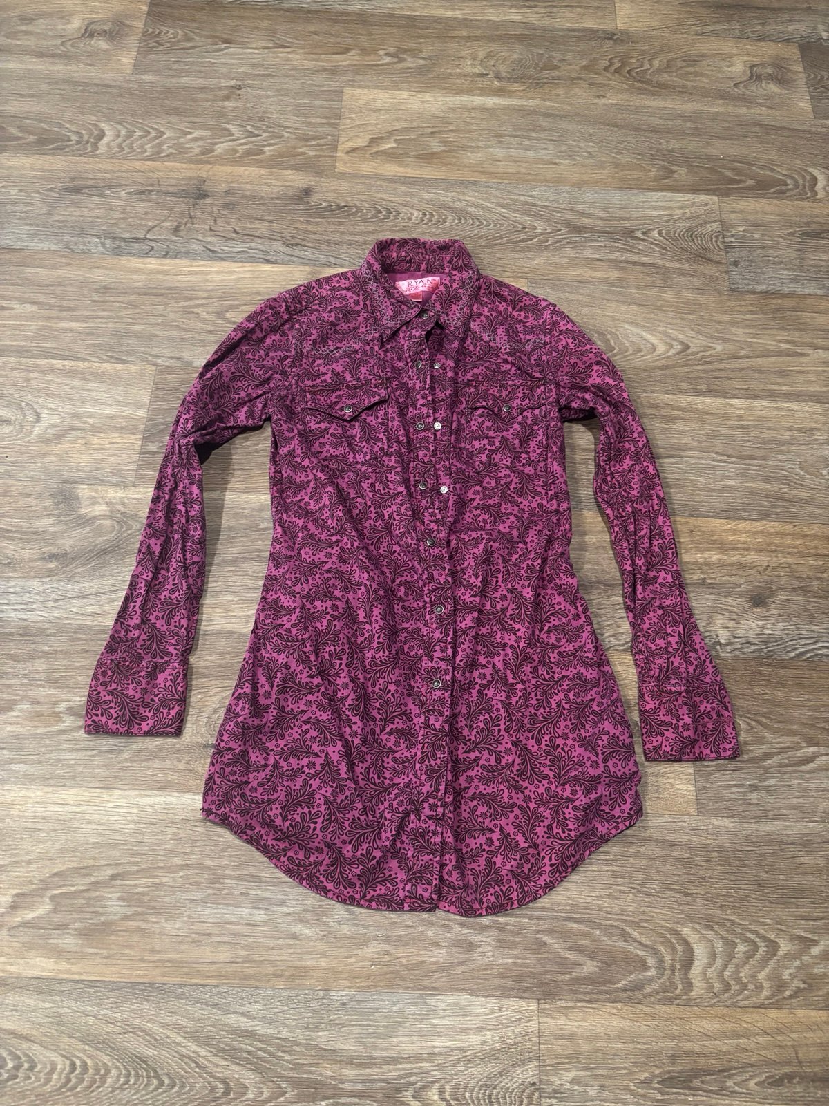 Ryan Michael Western Shirt – Women’s XS – 100% Cotton
