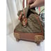 LIZ CLAIBORNE CARRY ON TRAVEL BAG ON ROLLER WHEELS HANDLE LUGGAGE 20X12 Green