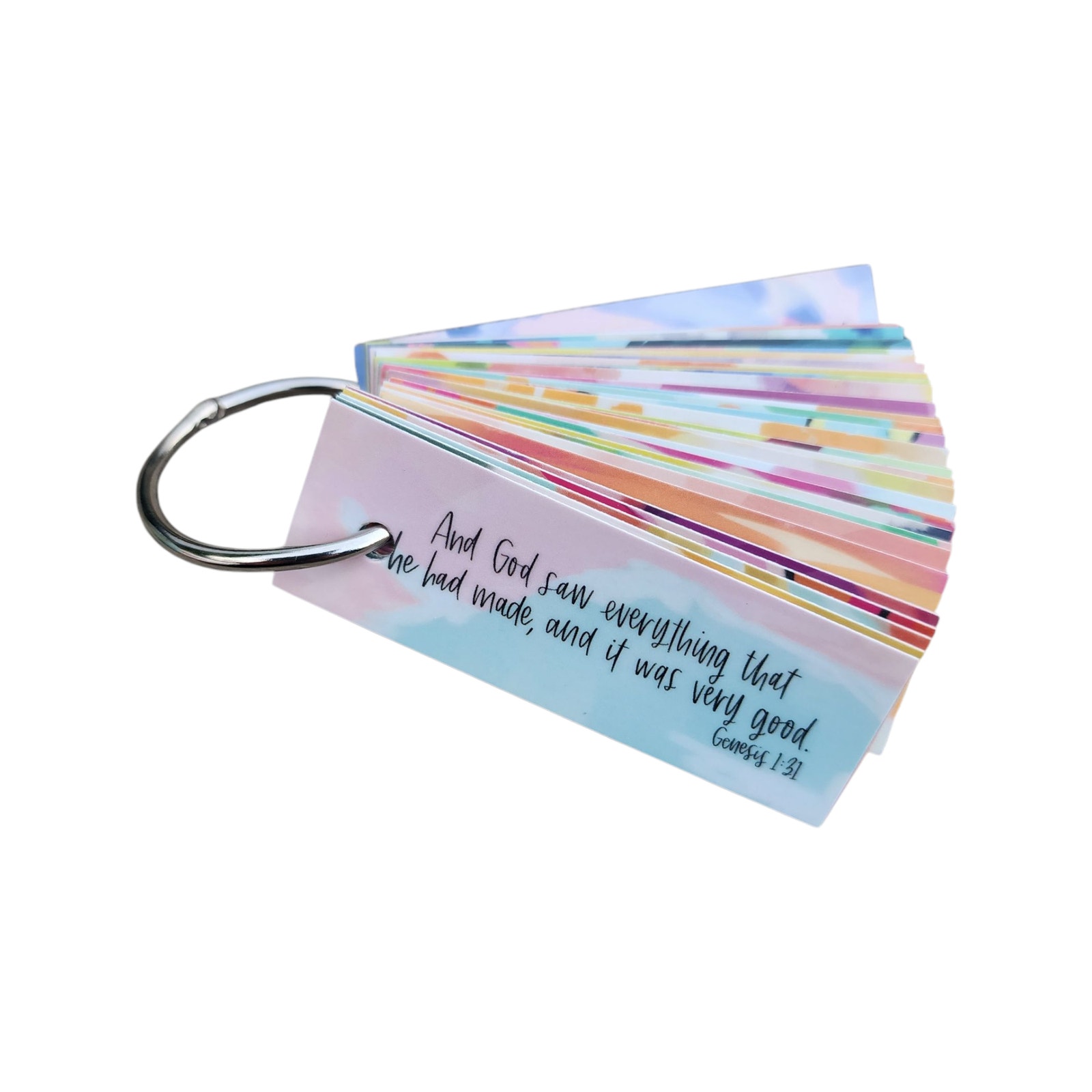 30 Travel Size Scripture Cards Key Ring Pocket Bible Verse Cards Sold Out HTF