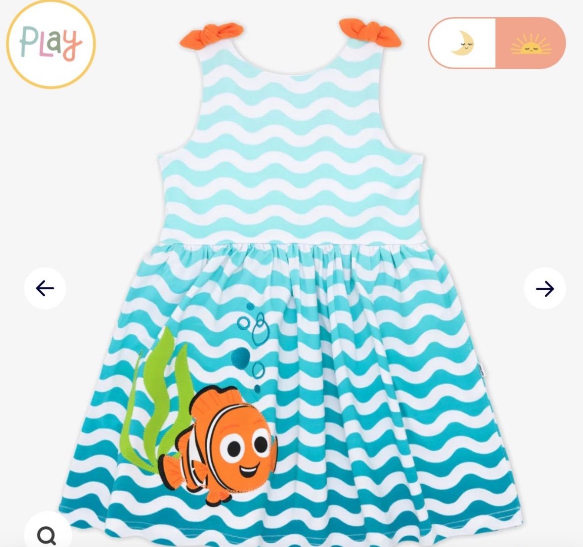 Little sleepies nemo Disney graphic skater dress 5t