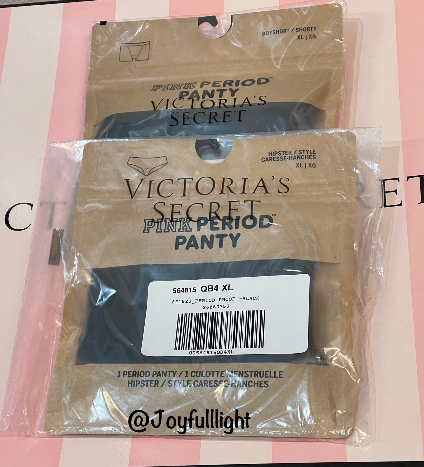 NEW X-Large VS Pink Period Panties set of 2