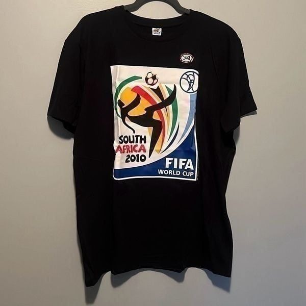 Fifa Men's Black South Africa 2010 World Cup Short Sleeve T-Shirt Size XL NWT