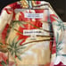 Vintage Pierre Cardin Hawaiian Shirt Size L Palm Trees Red