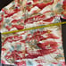 Vintage Pierre Cardin Hawaiian Shirt Size L Palm Trees Red