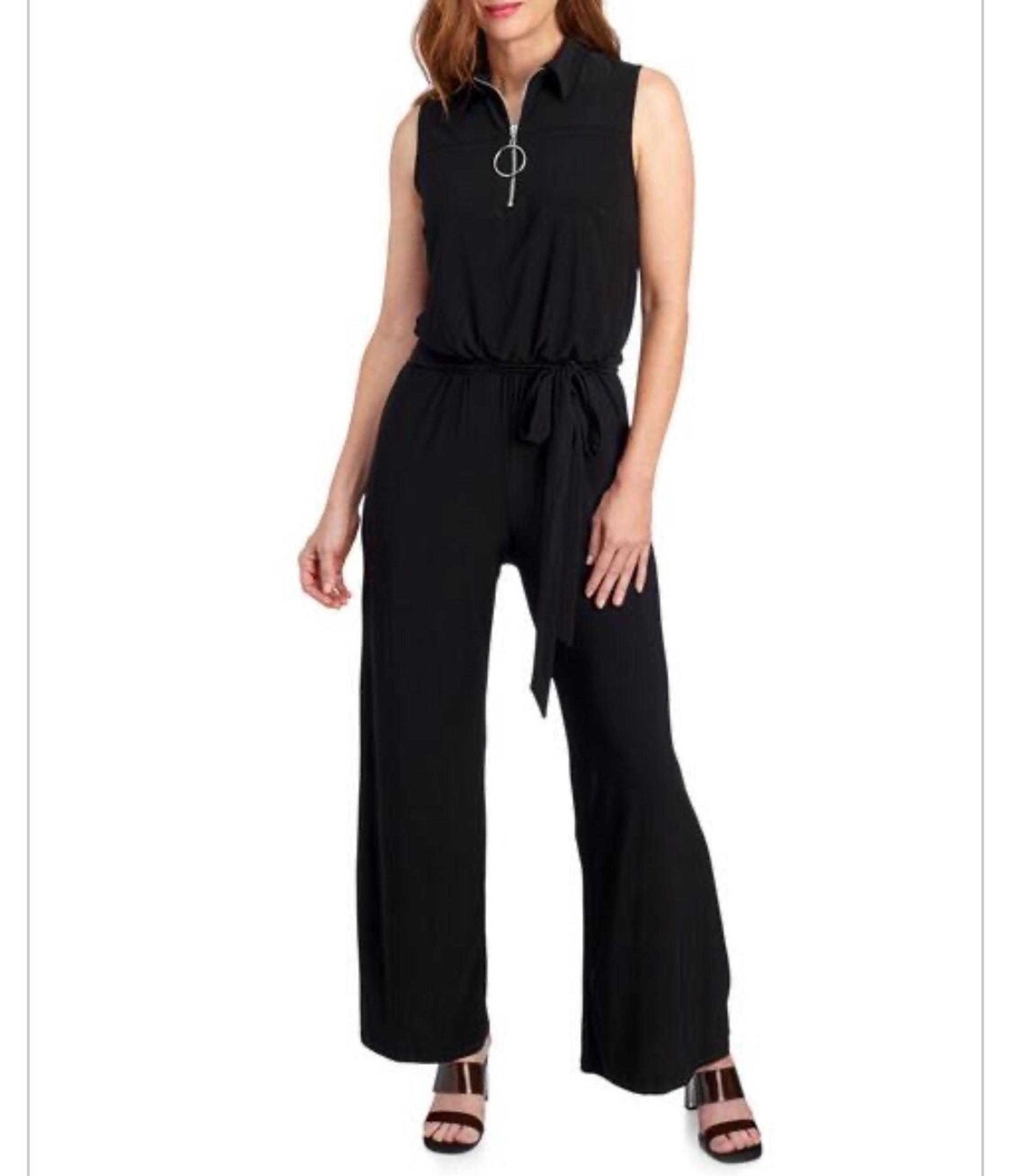 black jumpsuit