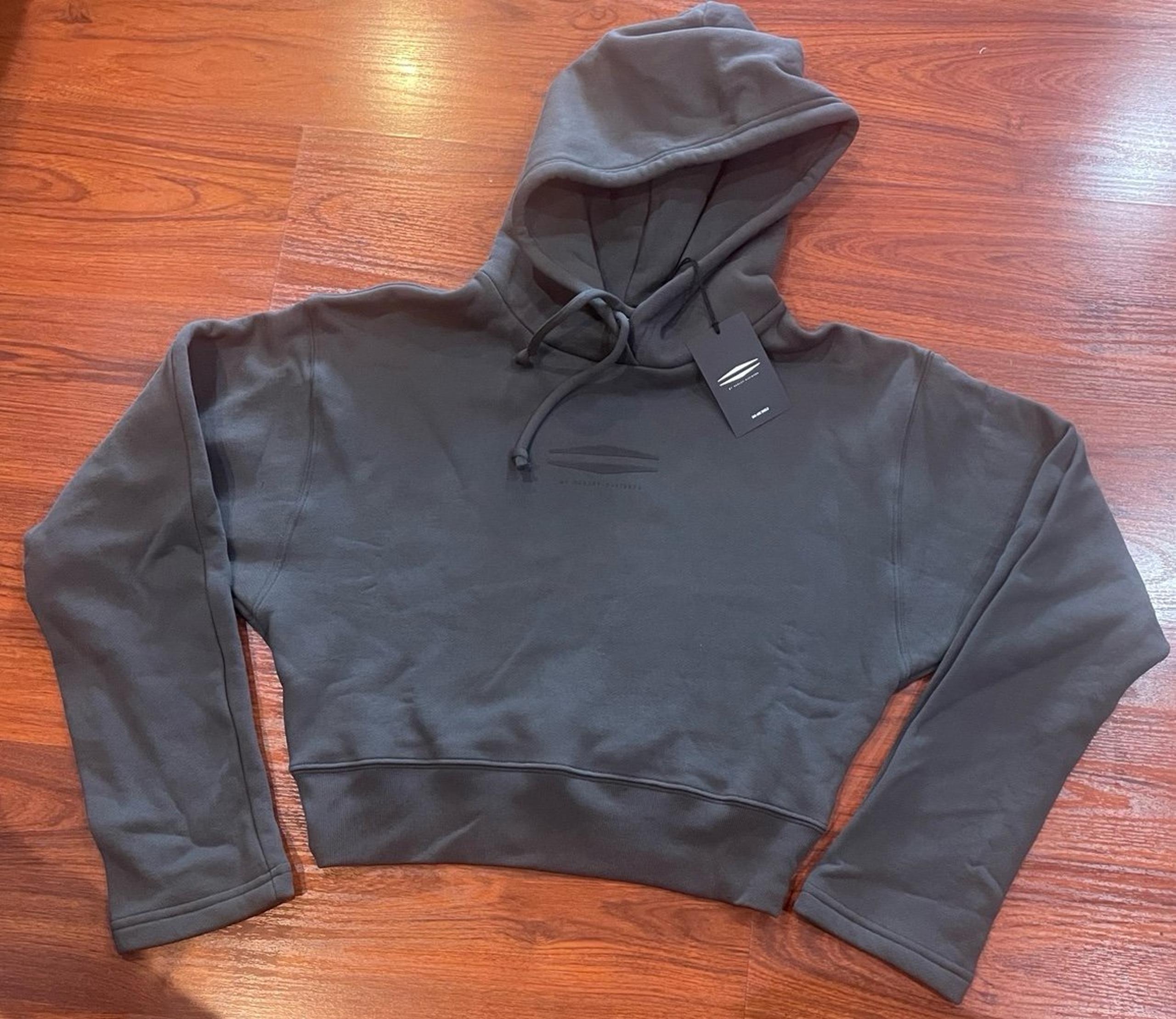 HARLEY DAVIDSON CROPPED LOGO HOODIE STORM GREY SZ MEDIUM