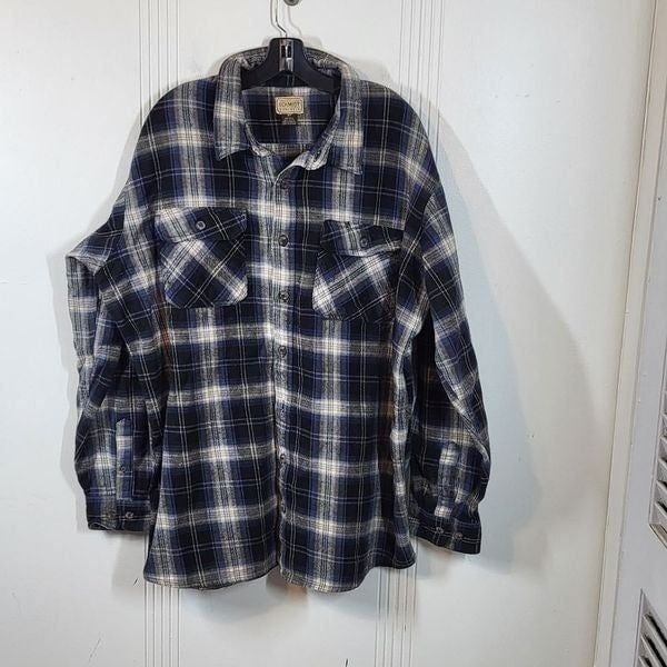 Plus Size Schmidt Work Wear Flannel Button Down Shirt