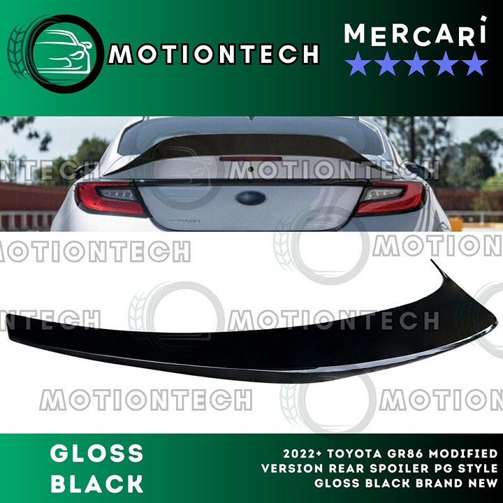 2022+ Toyota GR86 Modified Version Rear Spoiler PG Style Gloss Black Brand New