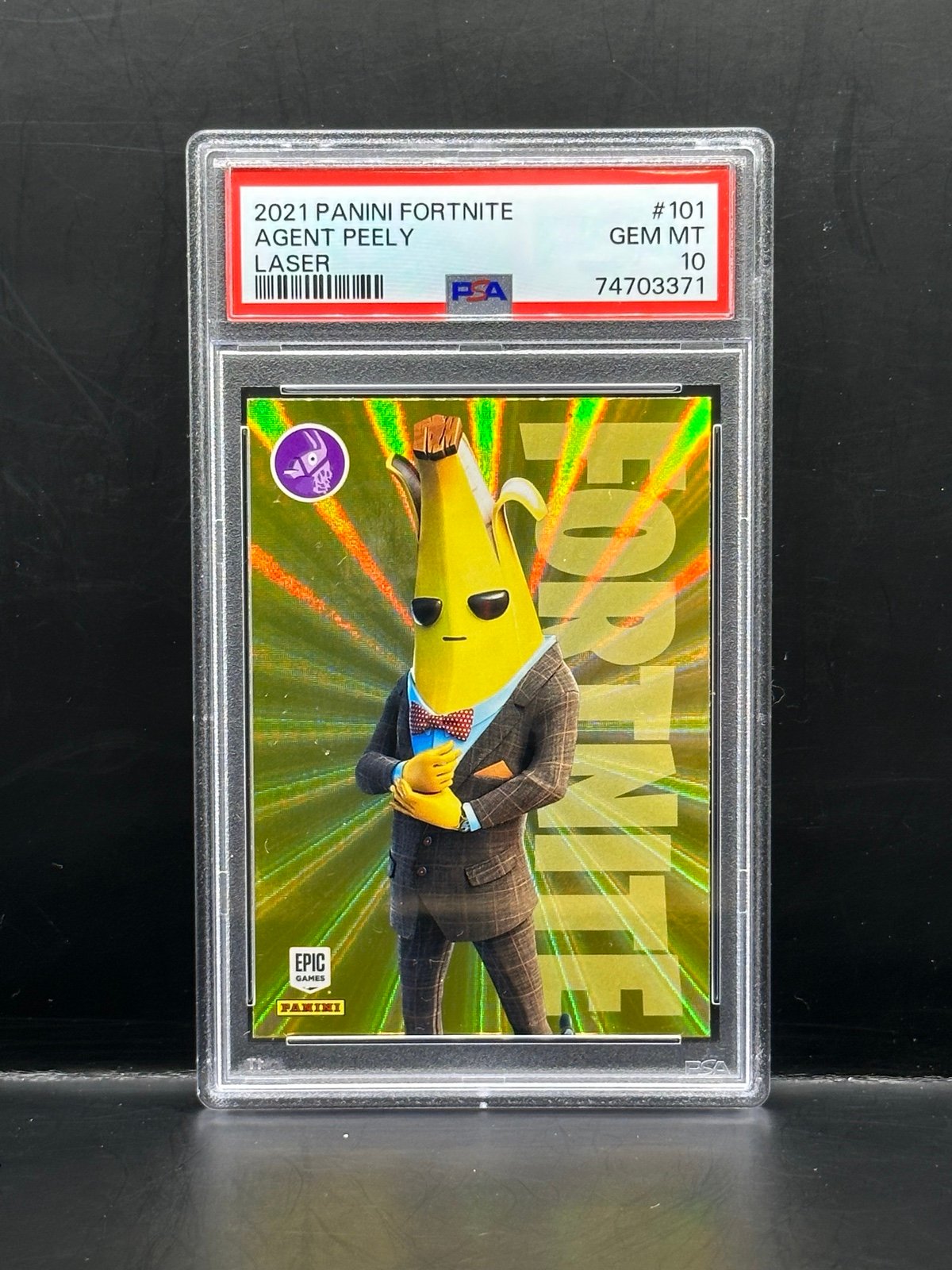 2021 Panini Fortnite AGENT PEELY #101 Laser PSA 10 Gem Mint