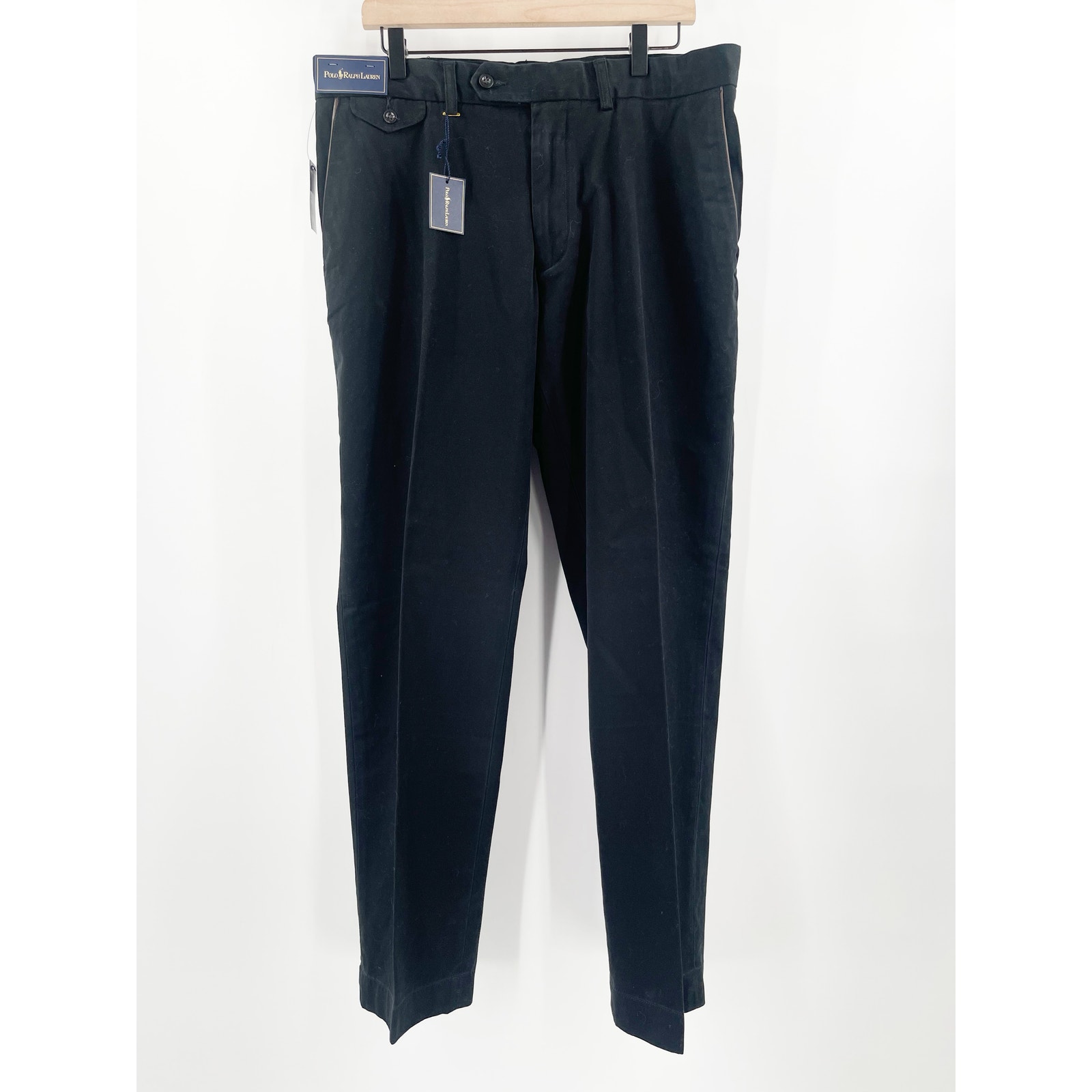 POLO RALPH LAUREN Pants Mens Size 36x32 Fox Fields Twill NWT 100% Cotton Trim