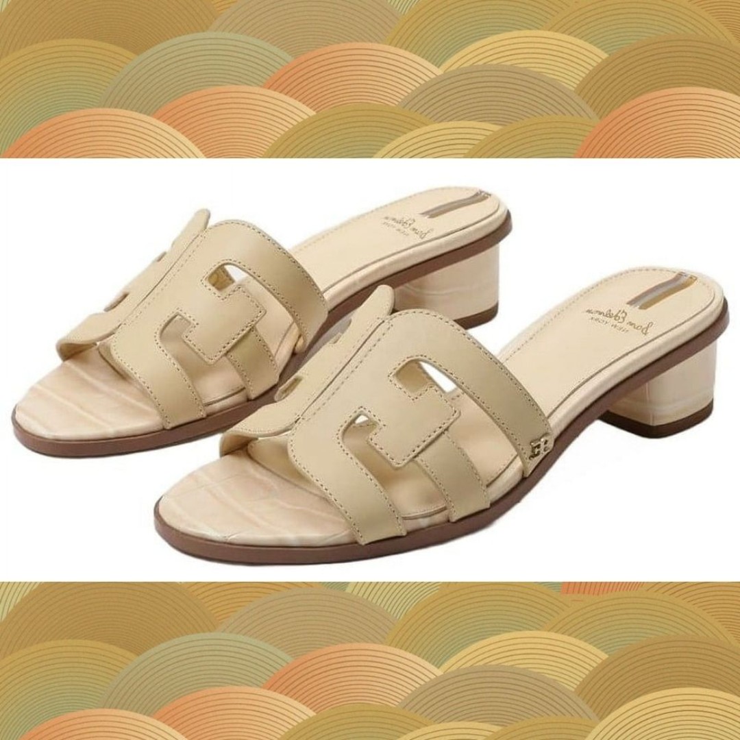 Sam Edelman Illie Leather Sandals in Eggshell