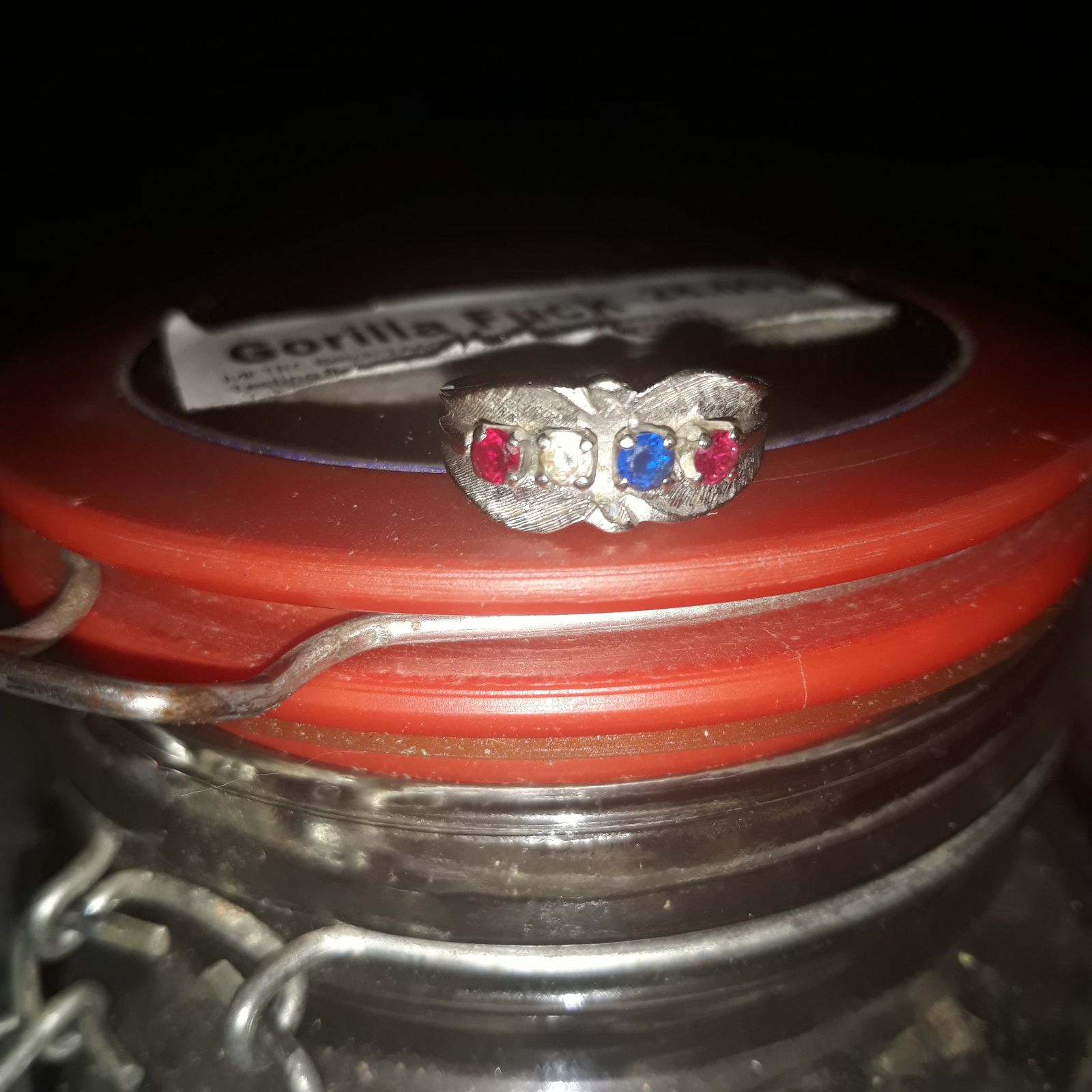 14k white gold ring