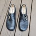 Alegria Khloe Black Leather Hook and Loop Buckle Detail Comfy Platform Clogs 41