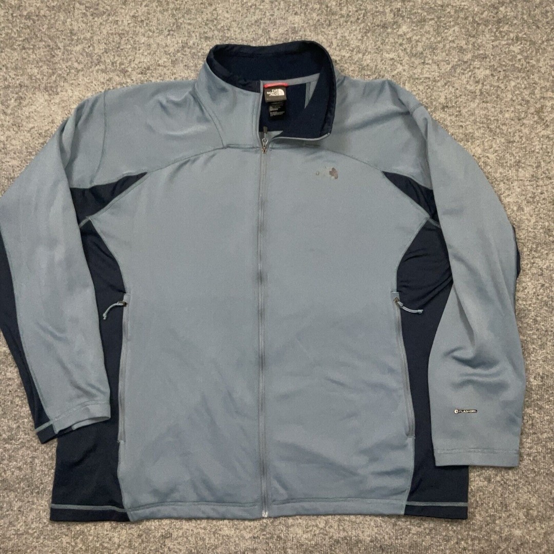 The North Face Jacket Mens XXL Blue Full Zip Outdoors Casual