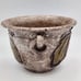 VTG Italian Pottery Glazed Ceramic Floral Planter Fruit & Leaf Design 4¼ Tall